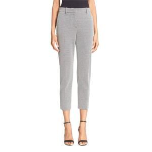 Theory Treeca Black & White Check Print Work Pants 4